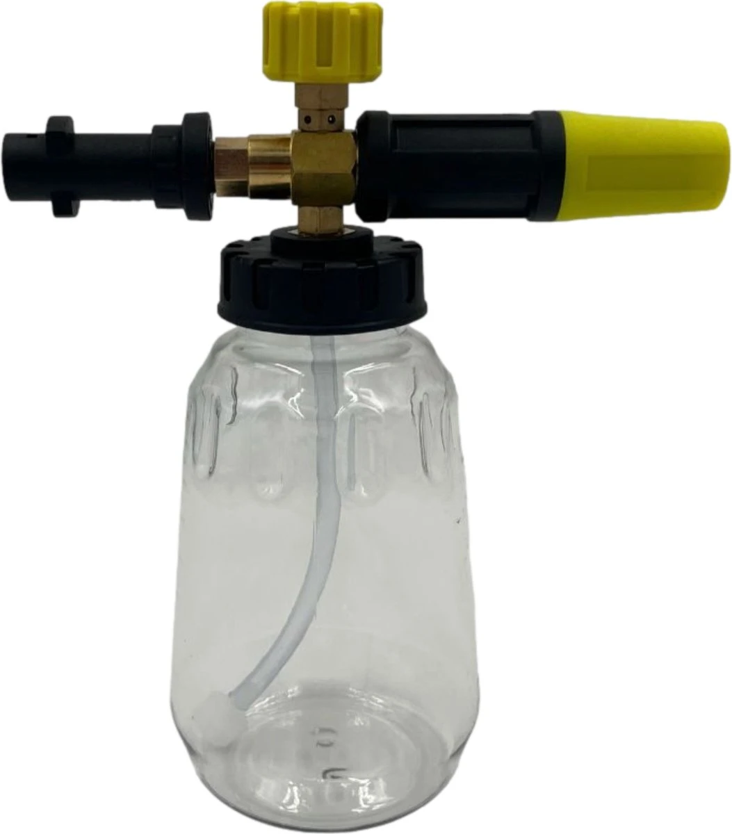 Jatso® Foam Cannon - Snow Foam - Foam Gun - Schuimlans - Foam Gun Auto - Foam Lance - Schuimsproeier - Snow Foam Cannon - Past Op Karcher K1 T/m K7 - Messing - Afneembaar Pistool - Afbeelding 2
