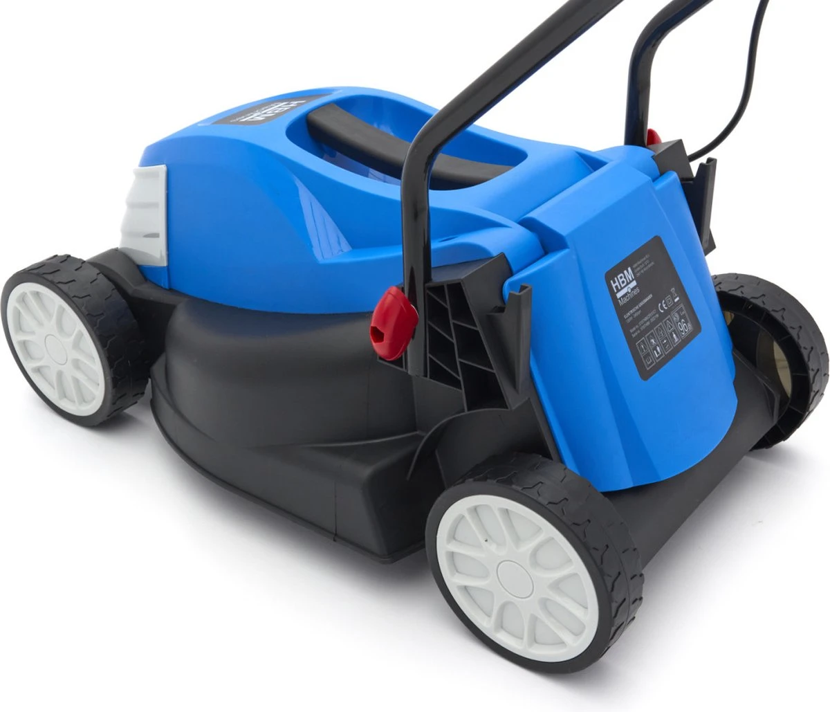 Merkloos 1300W Electrische Grasmaaier / Gazonmaaier 32 Cm Snijhoogtes 25-45-65 Mm 25 Liter Opvangbak - Afbeelding 7