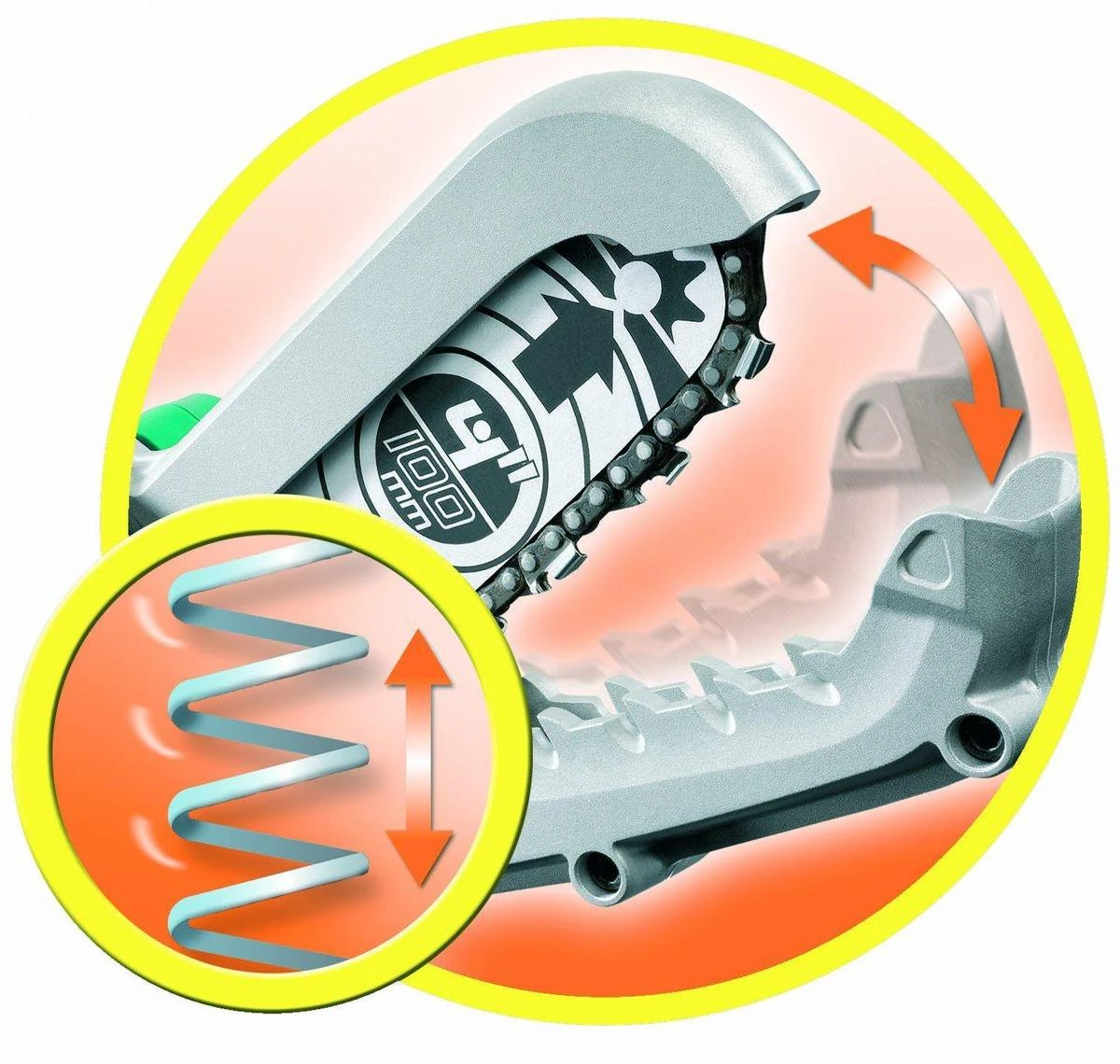 Black & Decker BLACK+DECKER GK1000-QS Alligator Snoeizaag - 550W - 10cm - Gesnoerd - Afbeelding 7