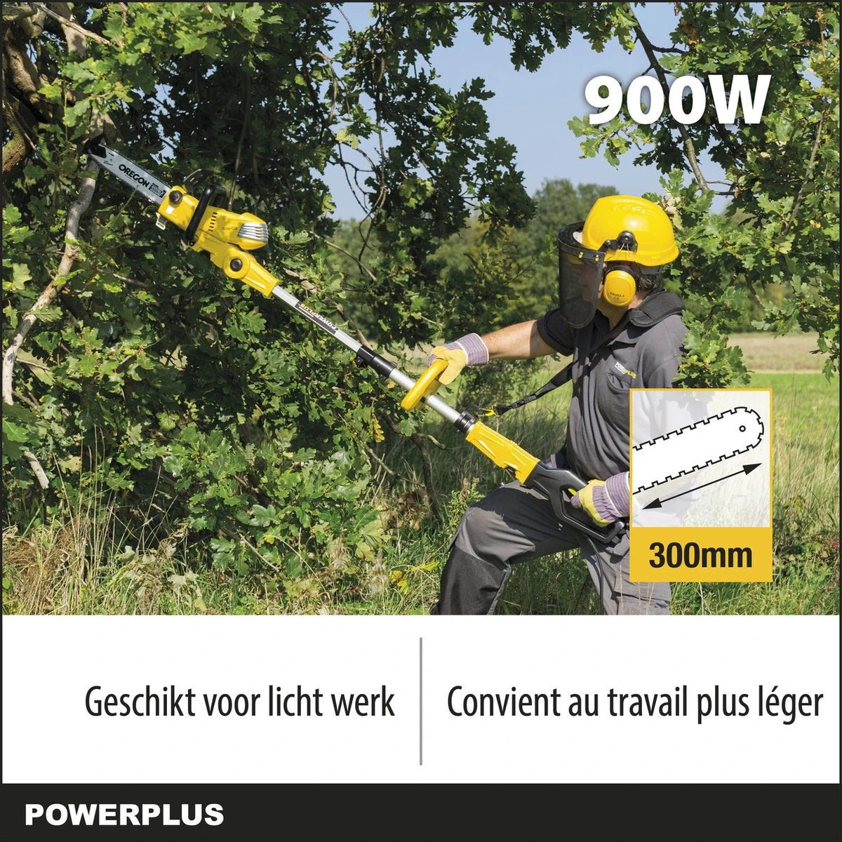 Powerplus POWXG1032 Elektrische Kettingzaag - 900W - Zwaardlengte 300mm - Automatische Kettingsmering - Incl. 1x Ketting En 1x Zwaard - Afbeelding 6