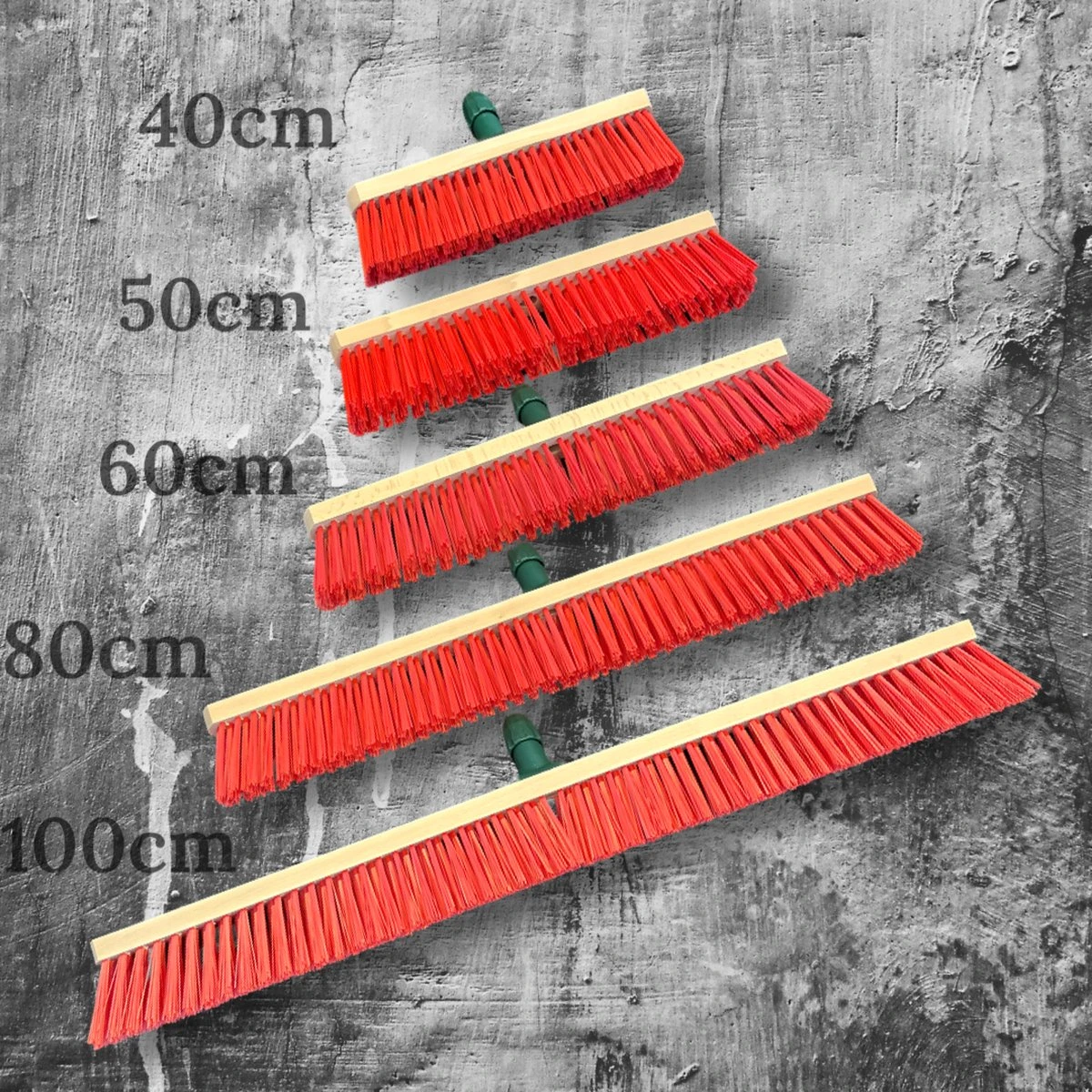 MAUS Classic Bezem Buiten 60cm - Harde PVC Straatbezem Van Hout Met Steel - Made In EU -zeer Robuust - Afbeelding 4