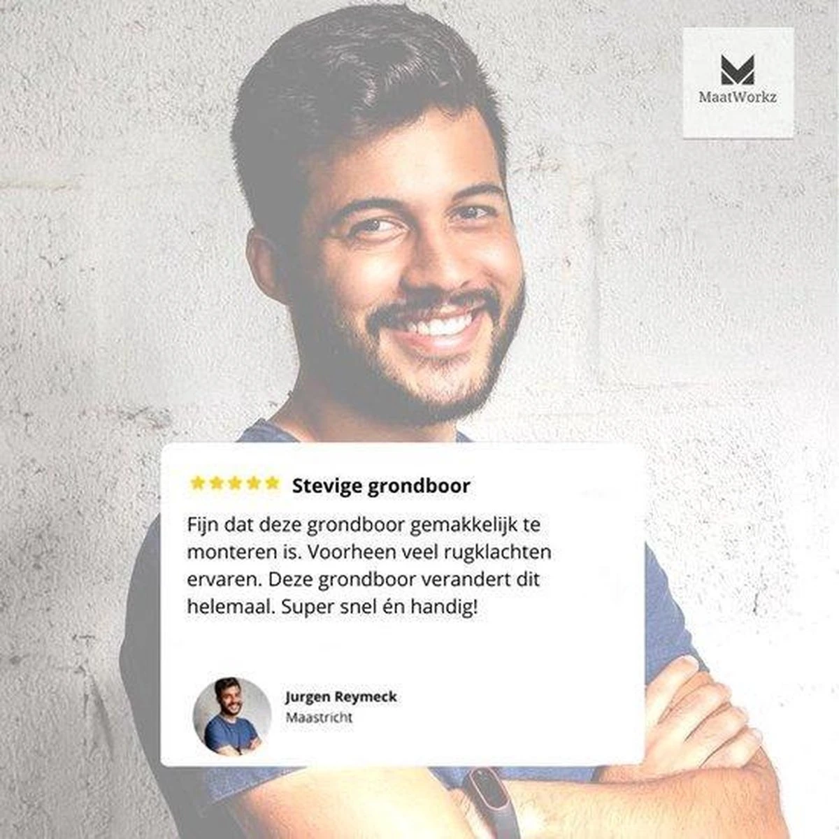 MaatWorkz - Grondboor - 25 CM - Boormachine - Bollenplanter - Moestuin - Palenboor - Boor - Tuin - Afbeelding 8