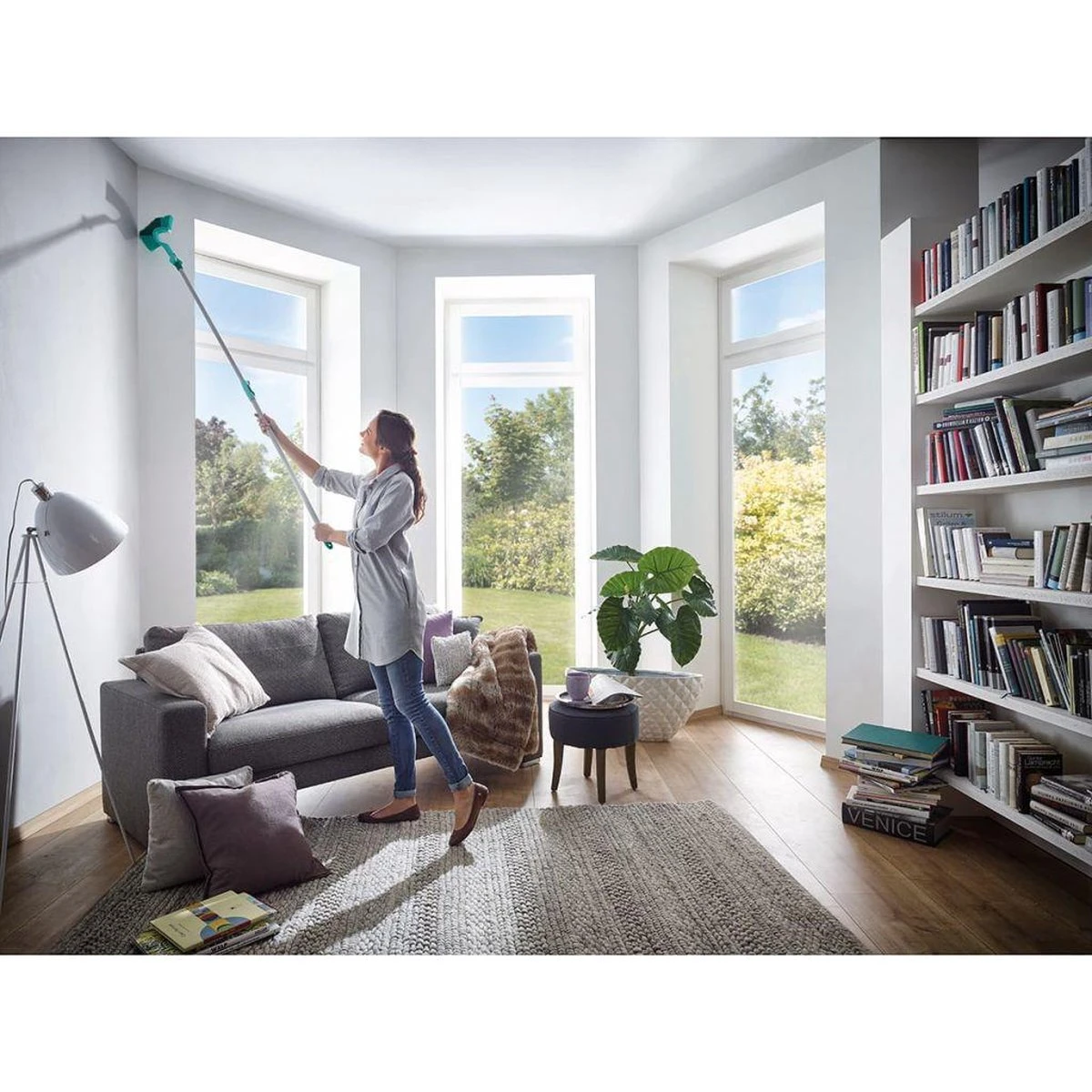 Leifheit Stofbezem Dusty Met Telescoopsteel - Afbeelding 5