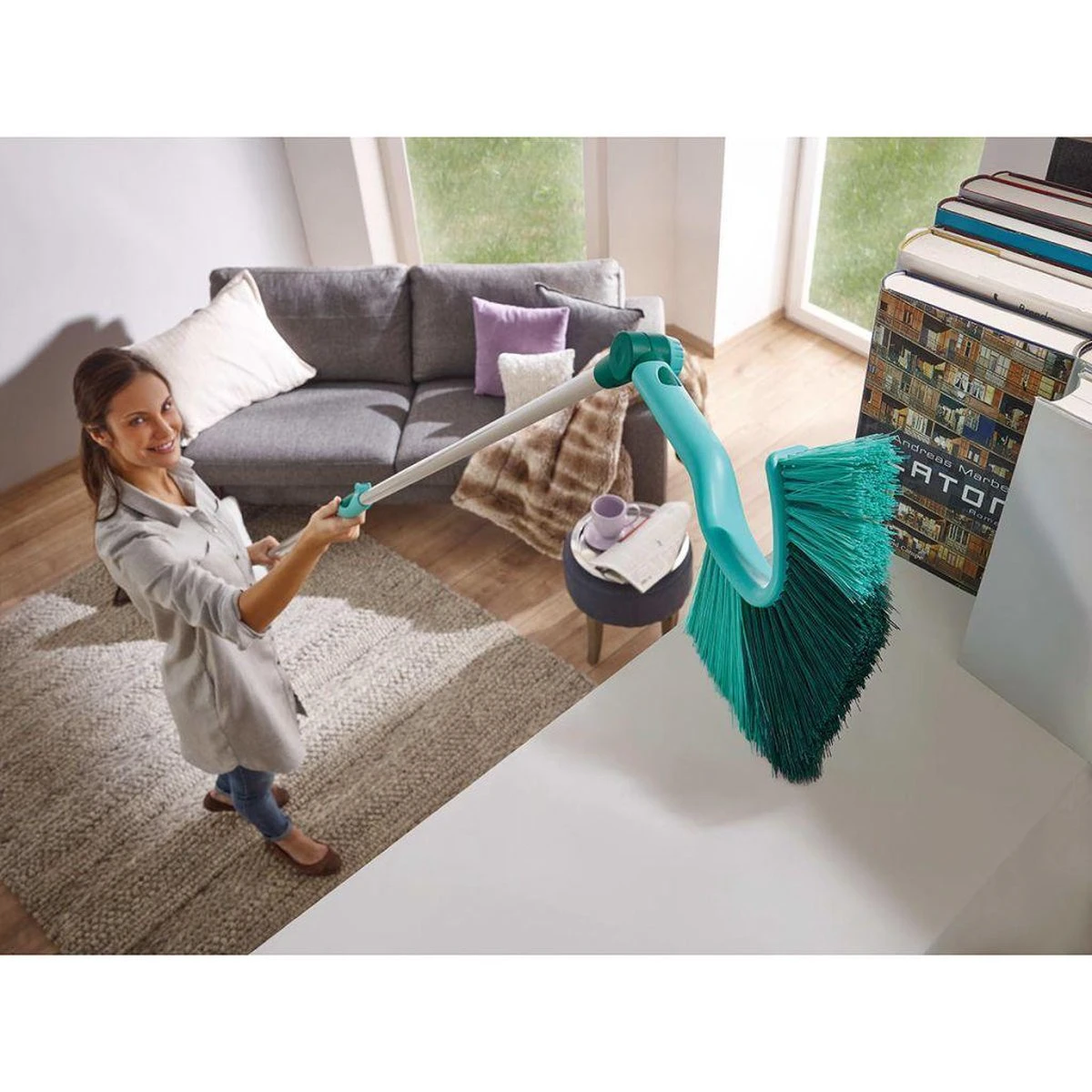 Leifheit Stofbezem Dusty Met Telescoopsteel - Afbeelding 7