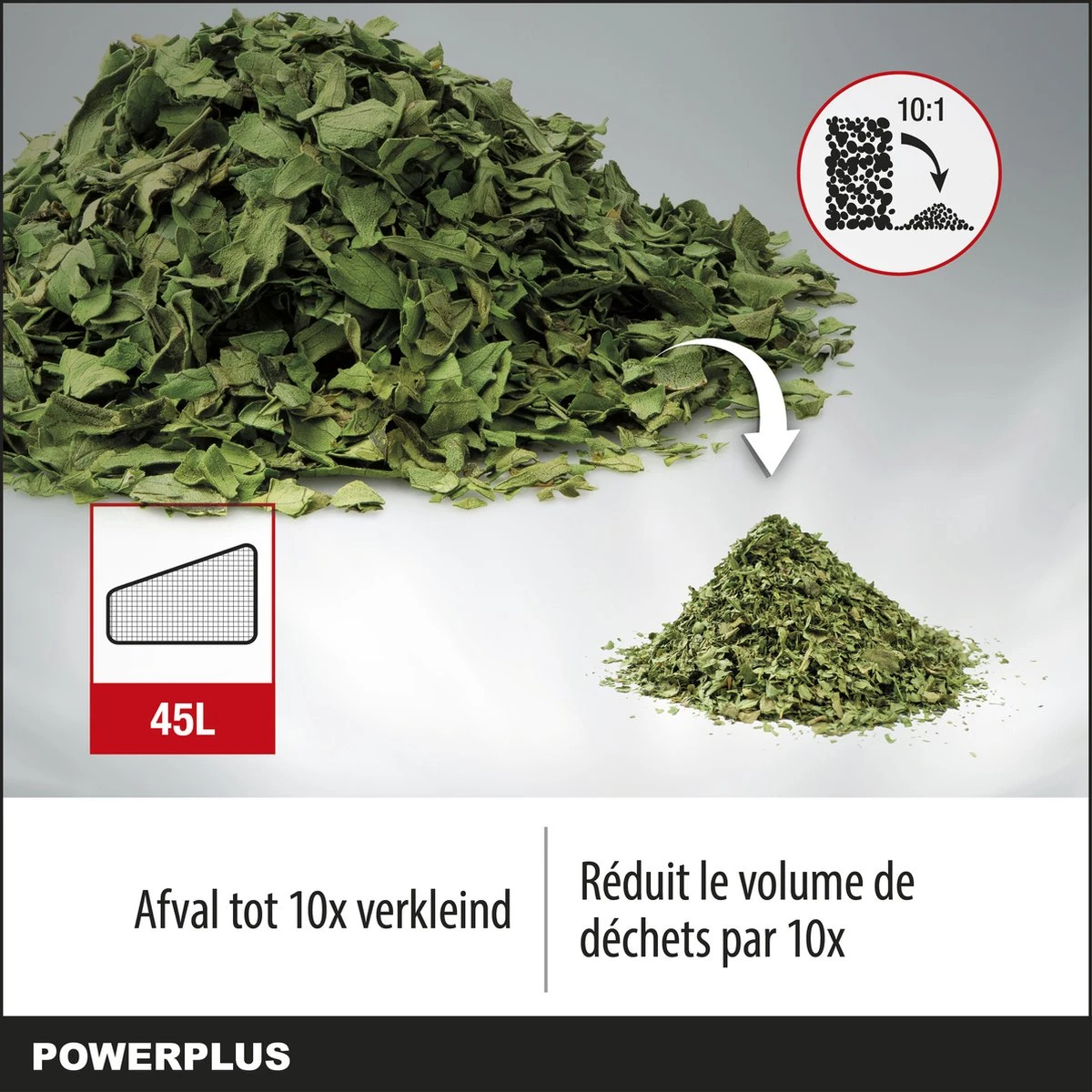 Powerplus POWEG9013 Elektrische Bladblazer - Bladzuiger En -versnipperaar - 3300W - Blazen - Zuigen - Versnipperen - Incl. 40L Opvangzak - Afbeelding 6