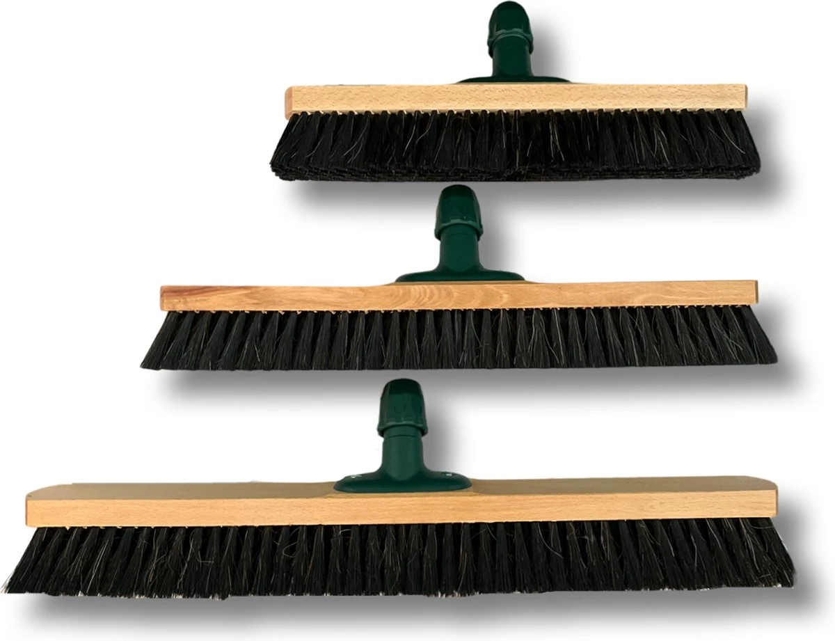 MAUS Classic Bezem Binnen 50cm - Zachte Paardenhaar Zaalveger Van Hout Met Steel - Made In EU -zeer Robuust - Afbeelding 5