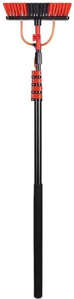 HIGHWALL Telescoopsteel Met Borstel - Glazenwassersset - Tot 4,6m Uitschuifbaar - Met Zeepdispenser