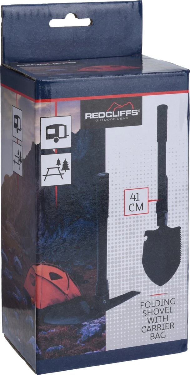 Kleine Klapschep/vouwschep Met Houweel En Hoes 41 X 13 Cm - Outdoor/survival Accessoires - Afbeelding 2