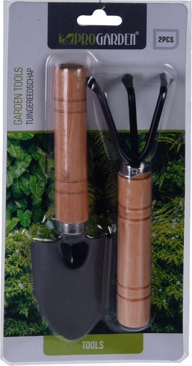 Pro Garden Schep En Hark Mini - Kinderen - Kamerplanten - Tuingereedschapsetje - Tuinieren - Afbeelding 3