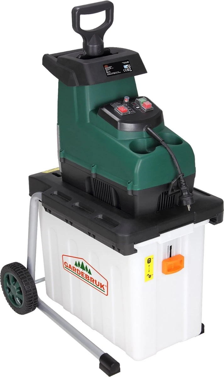 Gardebruk Hakselaar Elektrisch 2800W - 45mm Takdikte - Opvangbak 60 L - Afbeelding 6
