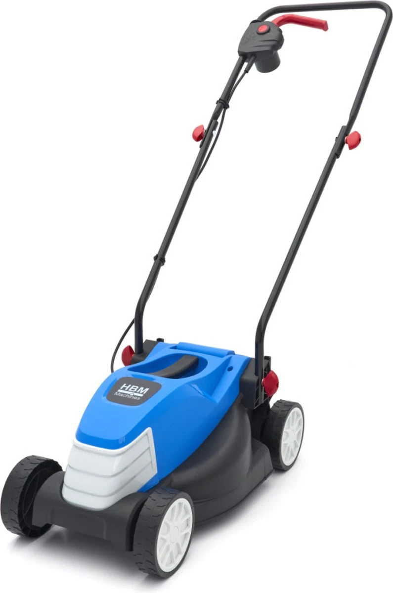 Merkloos 1300W Electrische Grasmaaier / Gazonmaaier 32 Cm Snijhoogtes 25-45-65 Mm 25 Liter Opvangbak - Afbeelding 9