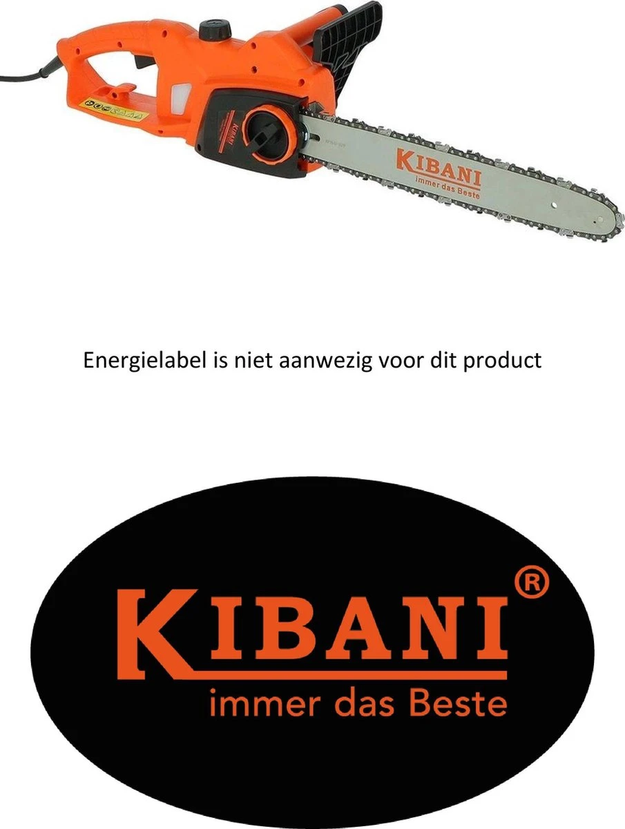 Kibani Kettingzaag Elektrisch – 1800W – Zwaardlengte 40 Cm - Zaagt Tot Ø 37.5 Cm - Afbeelding 2